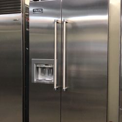 Whirlpool 42” Stainless Steel Side By Side Built In Refrigerator 