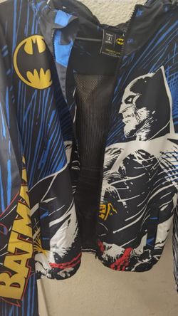 Mens Large Batman Wind Breaker Jacket