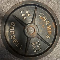 (2) 45 lb plates