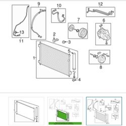 A/C Condencer 2014 Honda Accord
