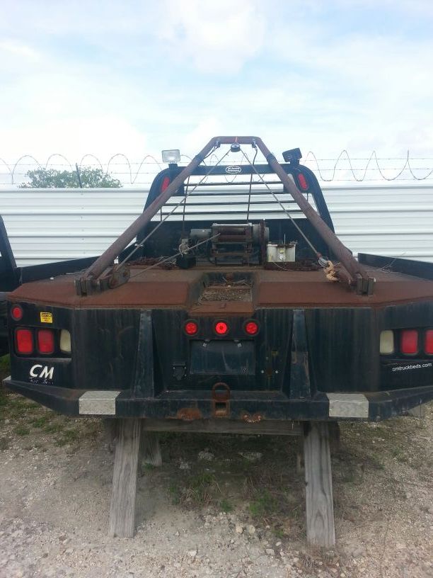 CM Flat Bed with Gin Pole and Winch