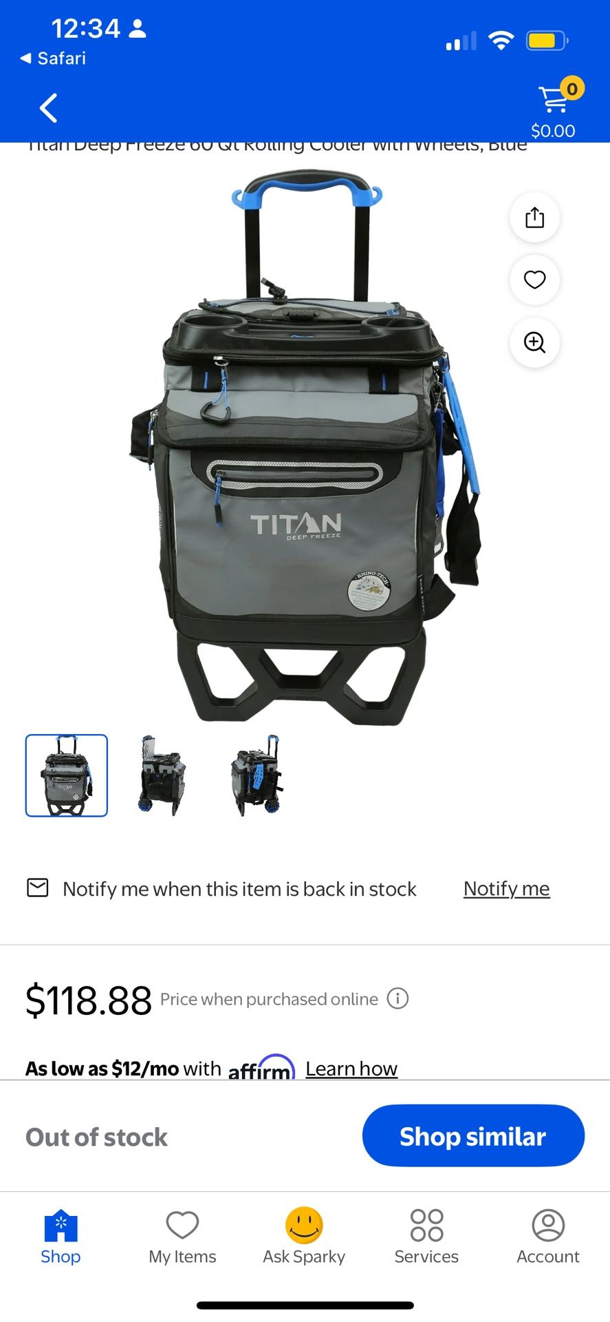 Titan By Artic Zone Cooler With Cup Holder