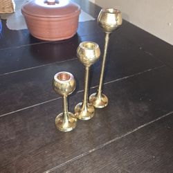 Brass Candle Holders 3