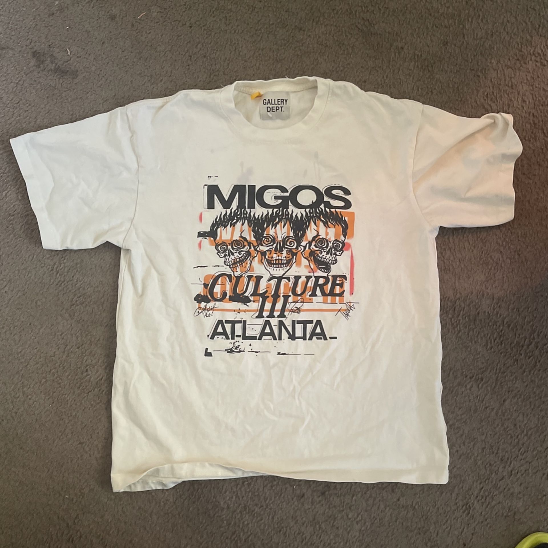 Gallery Dept Migos Culture 3 Shirt Size M for Sale in Greensboro 