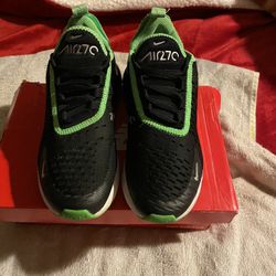 Nike Air Max 270 GS Black Green Strike 