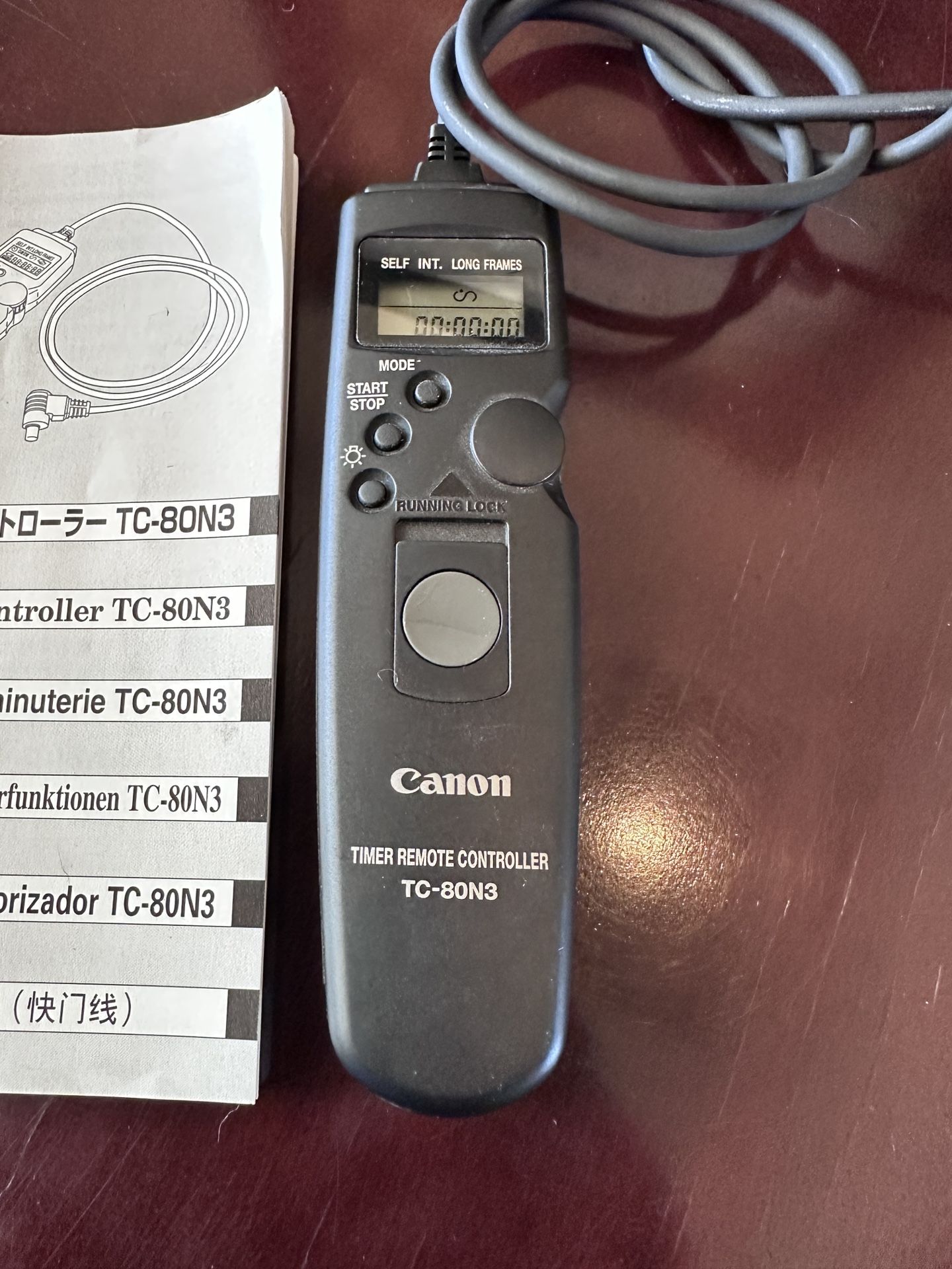 MUST SELL Canon Remote Timer Controller TC-80N3