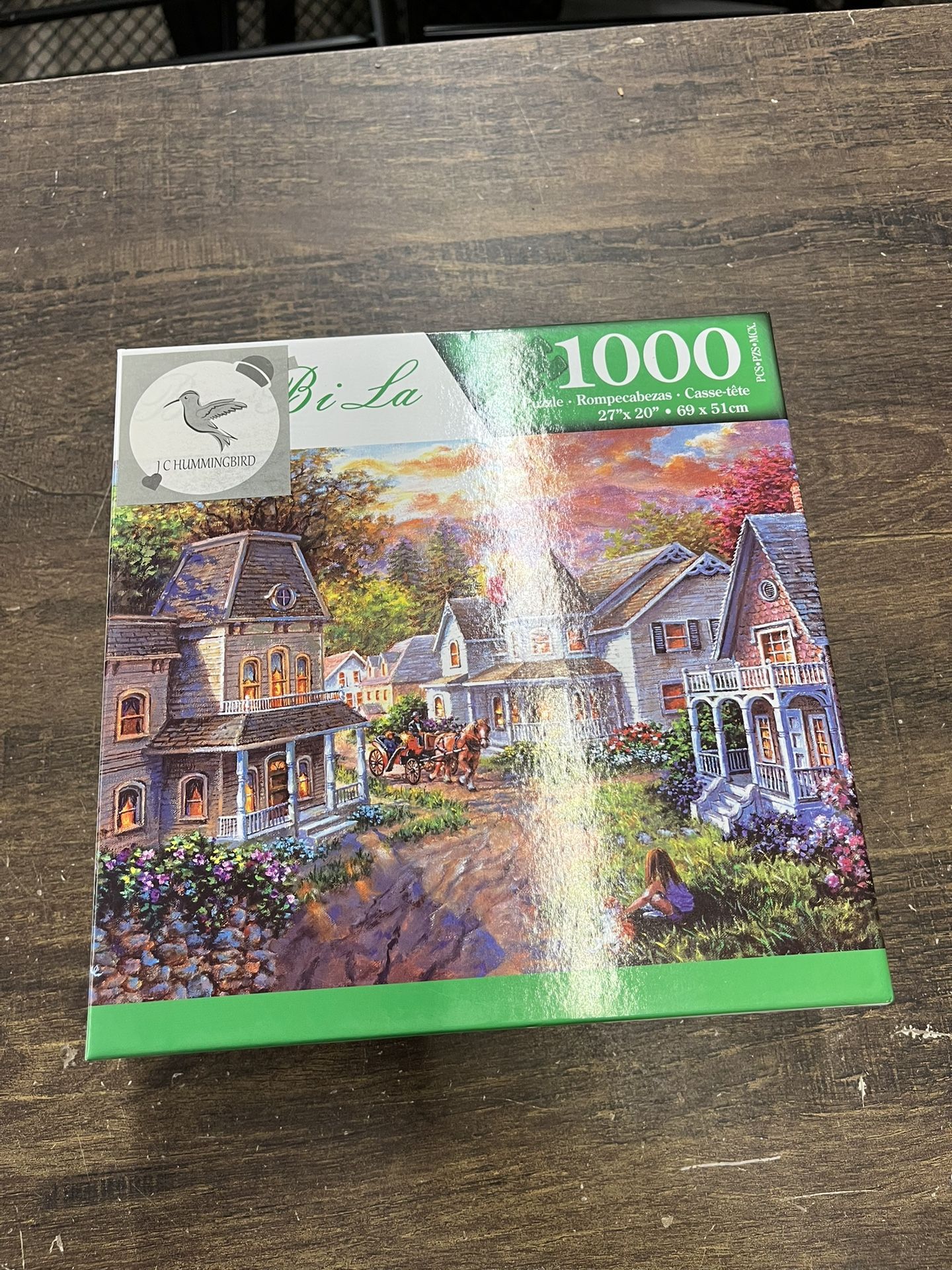 1000 Piece Jigsaw Puzzle Nicky Boehme Main Street Along A Country Village