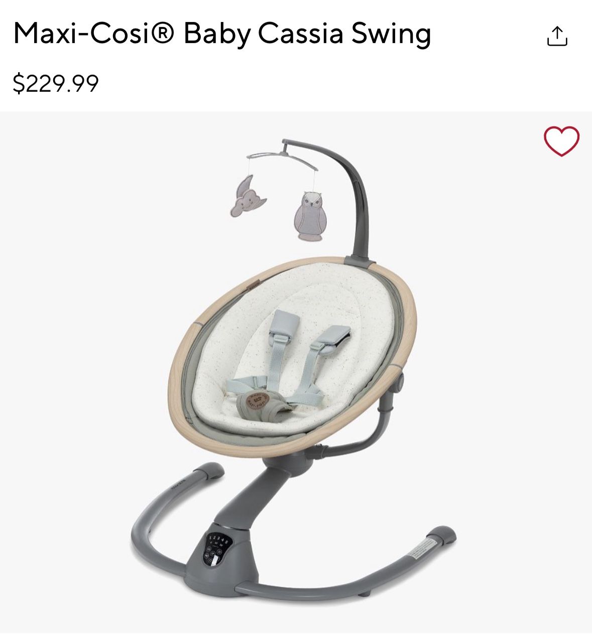 Maxi Cosi Baby Cassia Swing