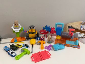 Mixed Boys Toy Lot – Cars, WALL-E, Play-Doh & More