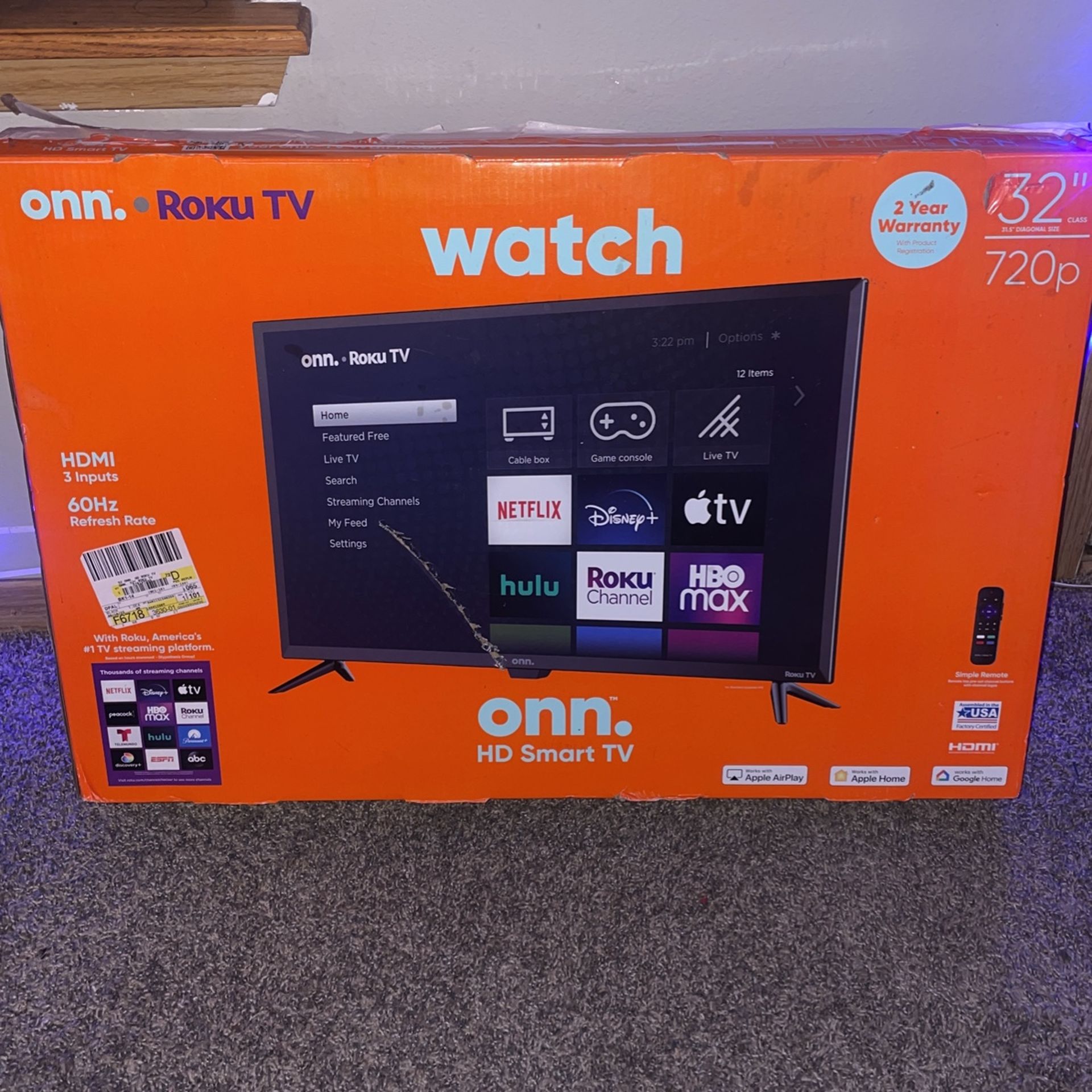 32’ Onn Roku Tv