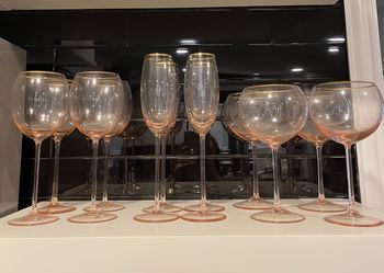 Gilded Rim Wine and Champagne Glasses - Anthropologie