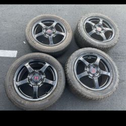 4 - 205/55r16 225/50r16 5x114.3 5x4.5 Stock Honda S2k S2000 AP1 Civic Accord Camry Wheels Rims 90% Treads Tires!!