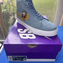 Supreme X Nike Blazer Denim (Sz 9.5)