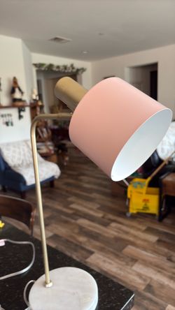 Pink table lamp