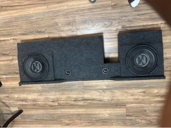 Memphis audio speakers 10 inch with amplifier customized box to fit f150
