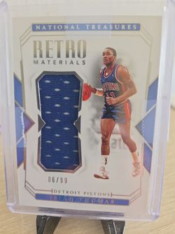 Pistons  Isiah  Thomas Jersey  Card