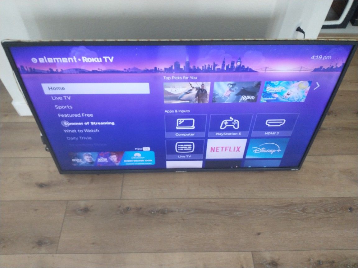 50" Inch 4k Element Roku TV