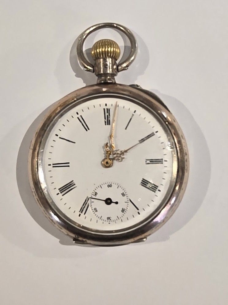 Antique Silver Pocket Watch 