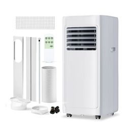 Simzlife Portable Air Conditioner 8000 BTU Ashrae , Dehumidifier, Fan,Cool, 3 in 1 AC with Remote Control