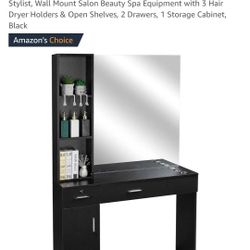 New Vanity/Hairstylist Station With Mirror