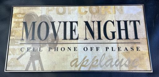 Movie Night Sign