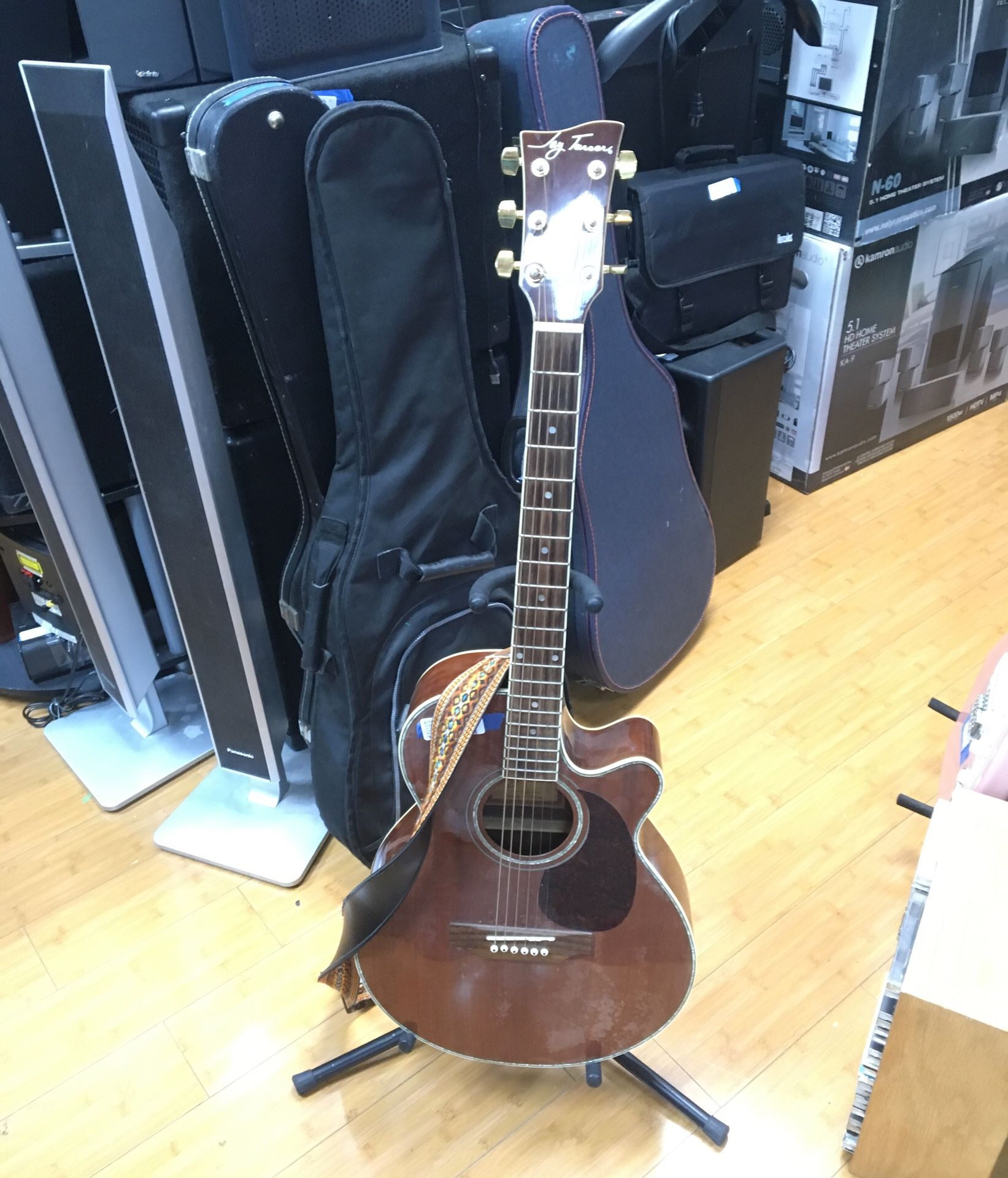 Jay Turner acoustic guitar with strap