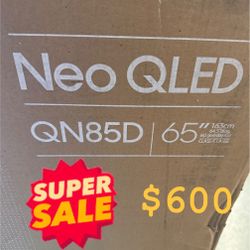 SAMSUNG 65-Inch Class Neo QLED 4K QN85D Series Neo Quantum HDR, Dolby Atmos, Object Tracking Sound, Motion Xcelerator Turbo+, Gaming Hub, Smart TV wit
