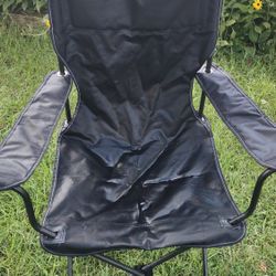 Black Fold Up Chair, Looks Good