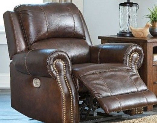 Beautiful Brown Leather, Electric Recliner