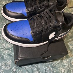 AIR JORDAN 1 Lows Black/white Game Royal