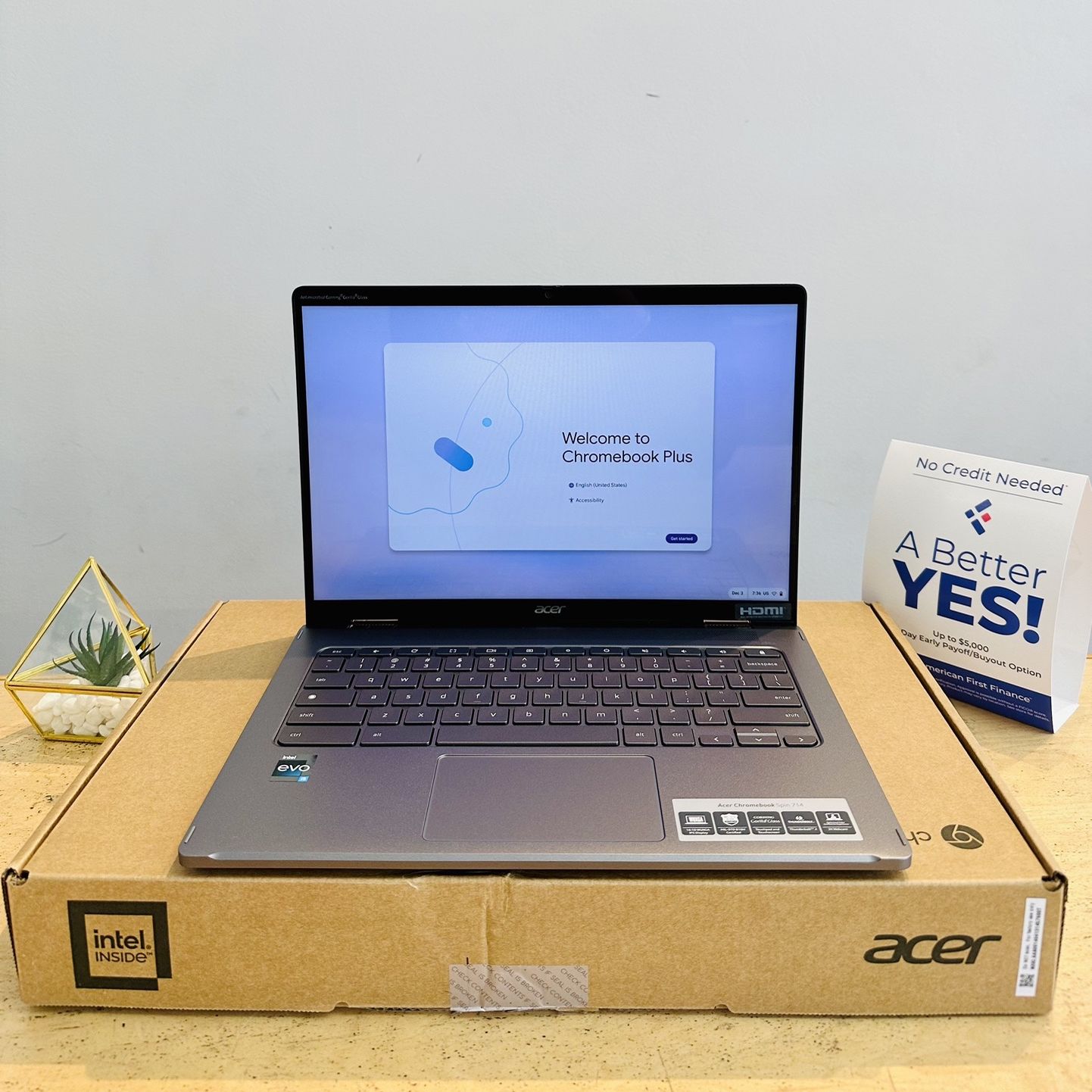 Open Box 📦 Acer Chromebook Spin 714 Laptop 💻Intel Core i5-13th Gen CPU ✔️Touchscreen Foldable 360 👆Warranty Included✔️Finance available 💰