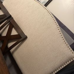 Queen Bed, Box spring And Rails