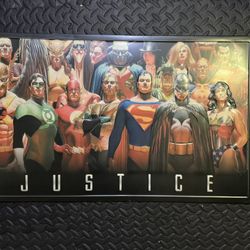 Justice League Metal Wall Art