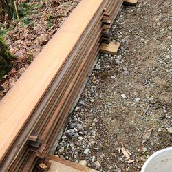 Redwood siding