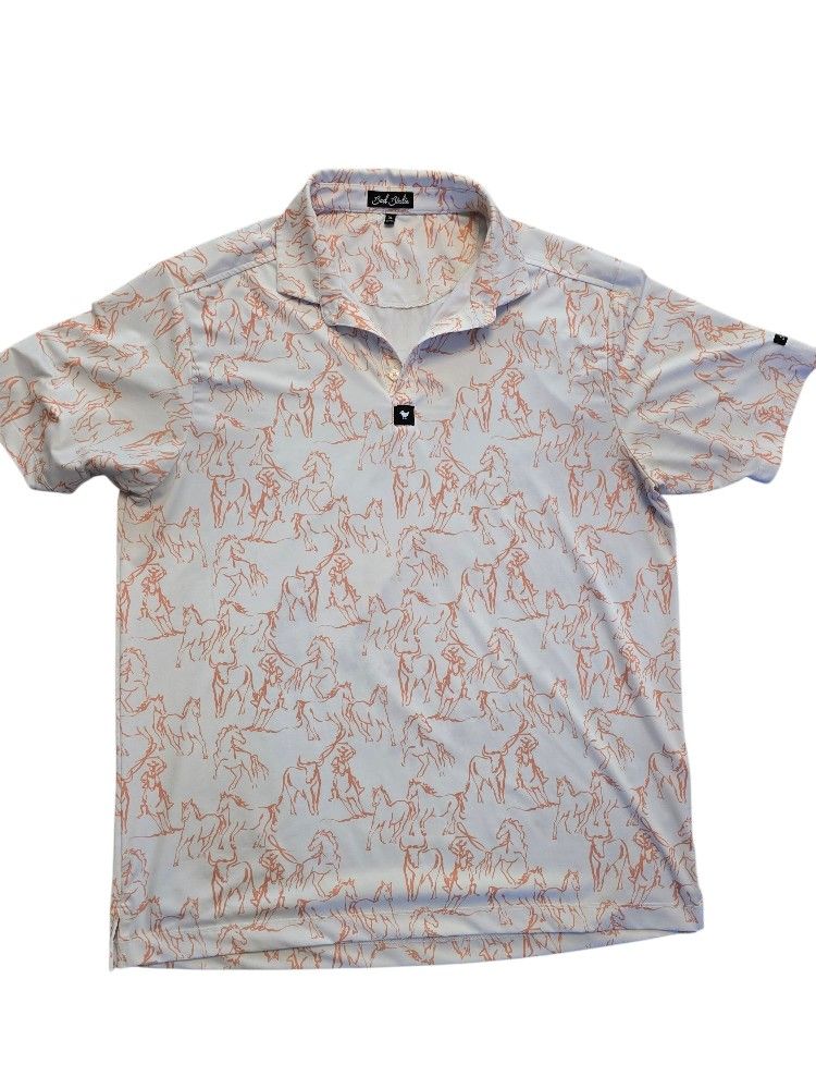 Bad Birdie Wild Horse Golf Polo Size XL