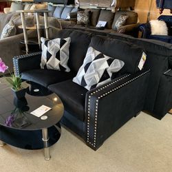 Black Sofa And Loveseat 20% Off Super Bowl Sale 