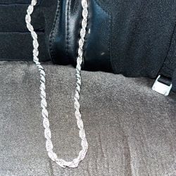 Luxurious 4mm Sterling Silver Rope Chain - 27g