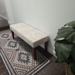 Mid Century Modern Accent Bench