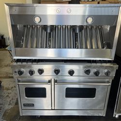 Viking 48”Wide Gas Range Stove And Viking 48”Range Good