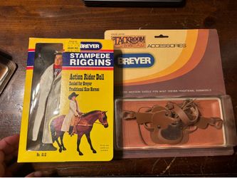 Breyer guy and western saddle