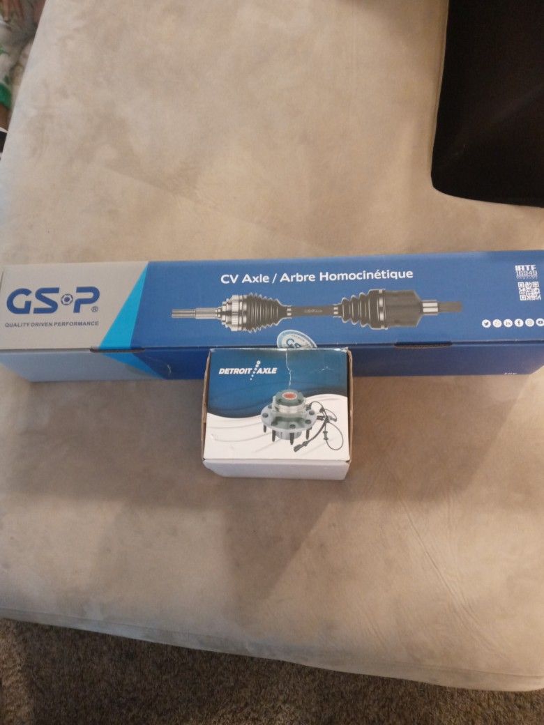 Driver Side Axle & Wheel Hub Assembly