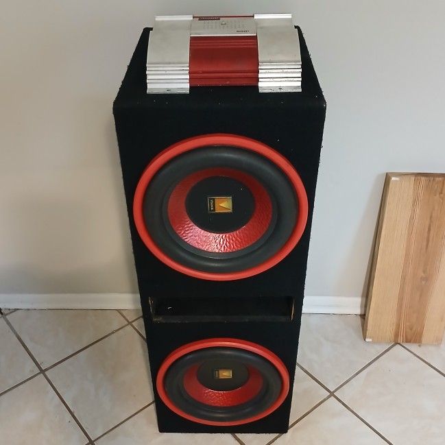VISONIK 12in SUBWOOFERS AND 2-Channel Amplifiers