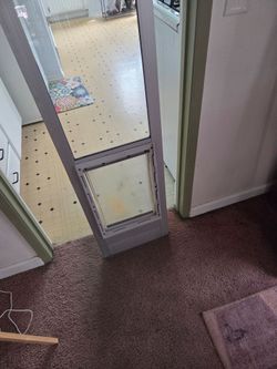 Dog door for sliding glass patio door aluminum medium size