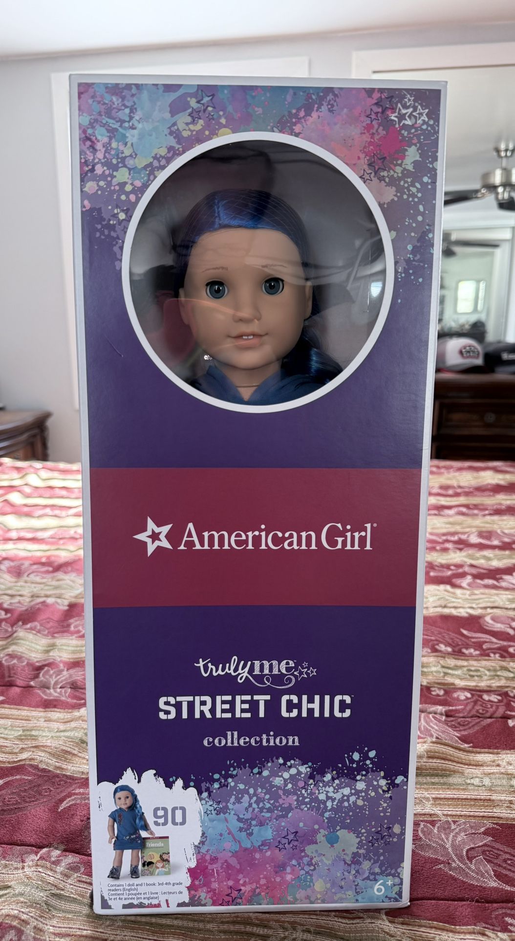 Truly Me 18-inch Doll #90 with long blue hair