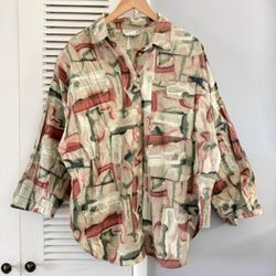 Vintage 90’s VENEZIA Sportswear Button Up Longsleeevs Women’s