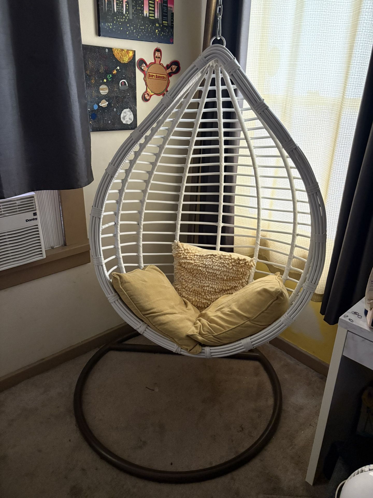 Hanging White Chair