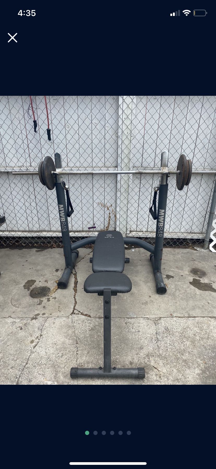 Bench Press With Weights READ DESCRIPTION 