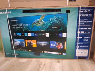 65" screen NEO Qled smart 4k ultra HDTV by Samsung. Original box sealed with warranty.