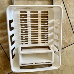 White Plastic Dish Rack Like New