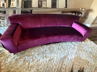 Luxurious velvet sofa